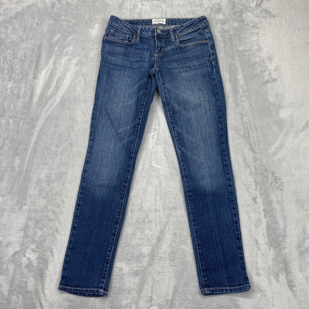Aeropostale Ashley Ultra Skinny Jeans Womens 1/2 Blue Denim Stretch Low Rise‎